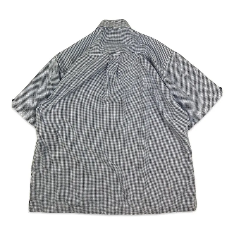Vintage Ben Sherman Blue White Gingham Button-Up Short Sleeve Casual Shirt XXL
