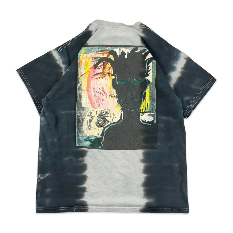 Jean-Michel Basquiat Grey Tie-dye Tee T-Shirt S M