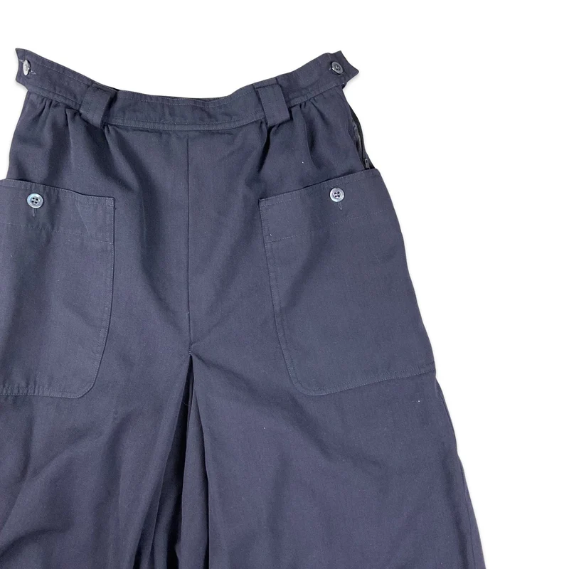 Vintage Max Mara Navy Midi Skirt 10