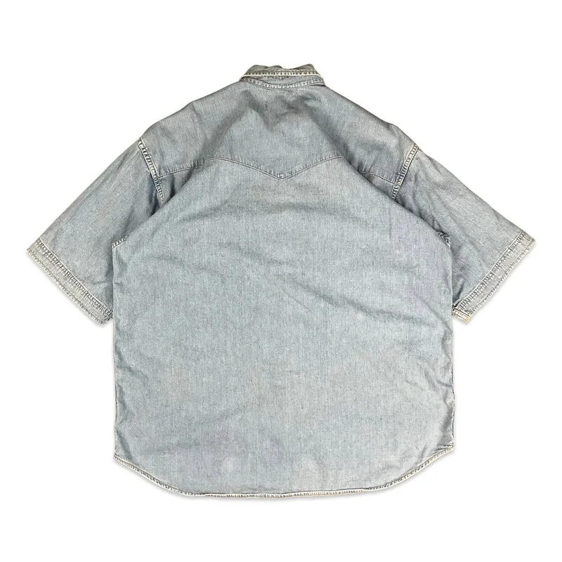 Vintage 70s 80s Lee Blue Denim Shirt L XL