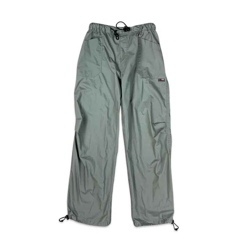 Y2K 00s Grey Cargo Trousers 6 8