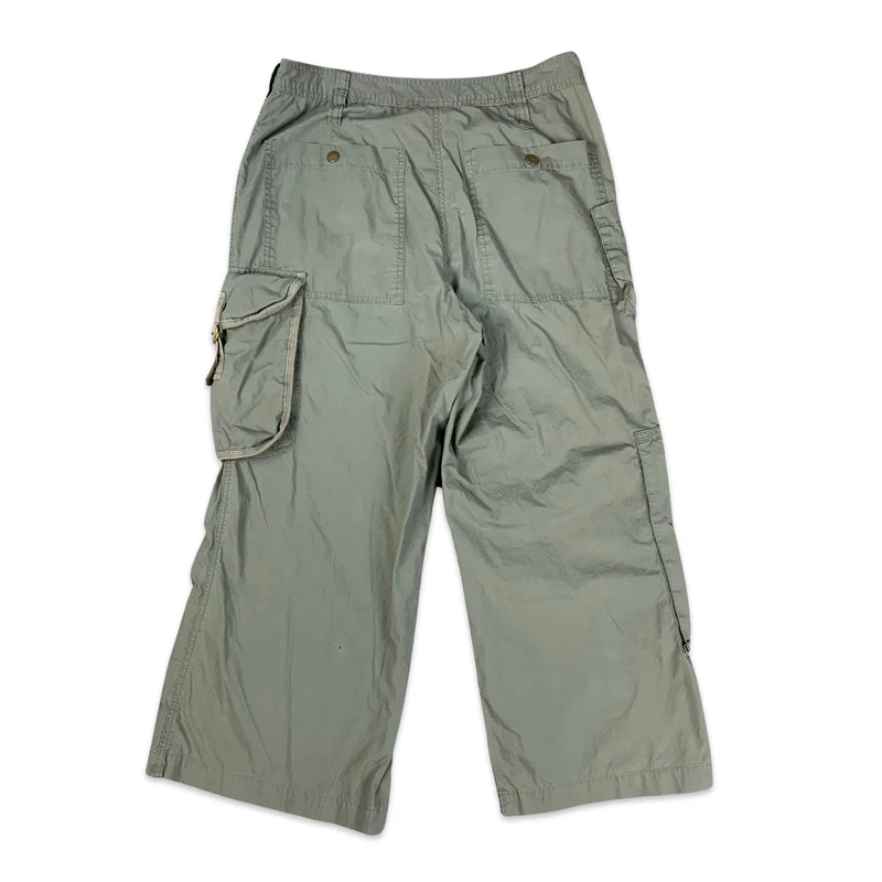 Y2K Green Cargo Trousers 10 12 14