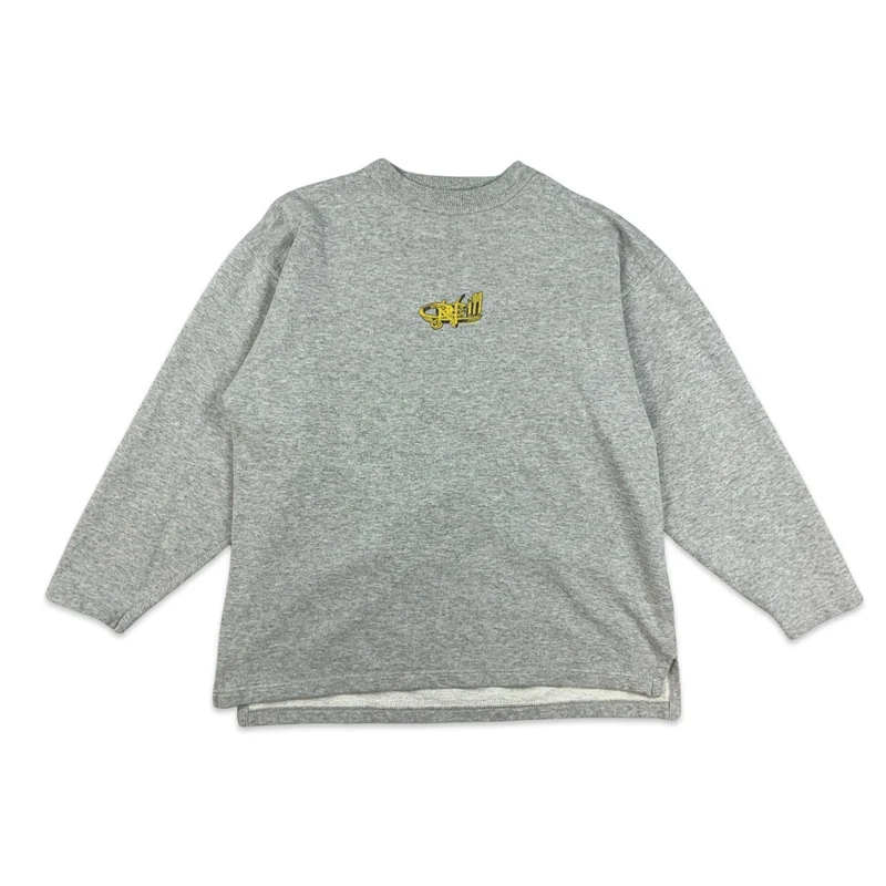 90s Y2K Vintage Grey O’Neill Sweatshirt Yellow Graphic L XL 2XL
