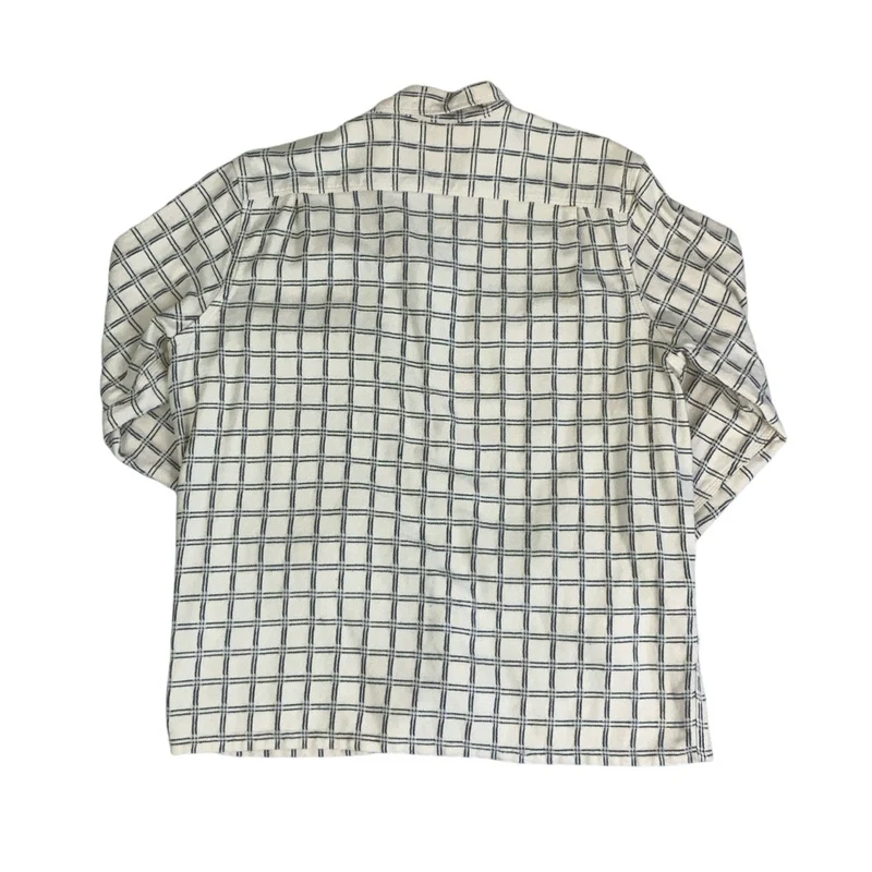 Vintage 90s Levi's Skateboarding Collection White Checked Long Sleeved Shirt L XL