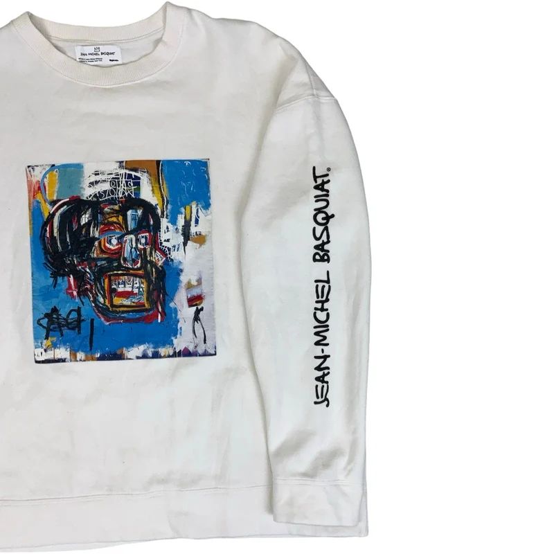Vintage 90s 'Jean-Michel Basquiat' Art Graphic Sweatshirt XL 2XL