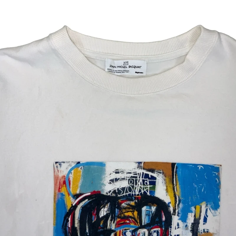 Vintage 90s 'Jean-Michel Basquiat' Art Graphic Sweatshirt XL 2XL