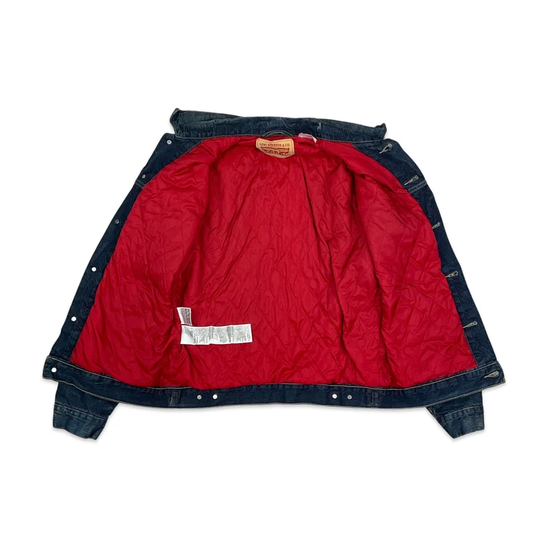 Levi's Blue Quilted Denim Trucker Jacket XS S