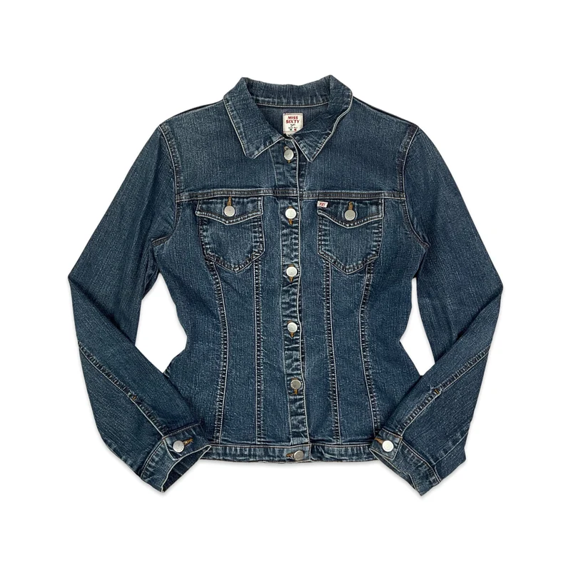 Vintage Miss Sixty Fitted Blue Denim Jacket 6