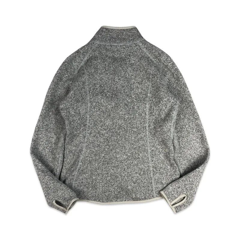 Vintage Y2K Preloved The North Face Grey Zip-up Fleece 10 12 14