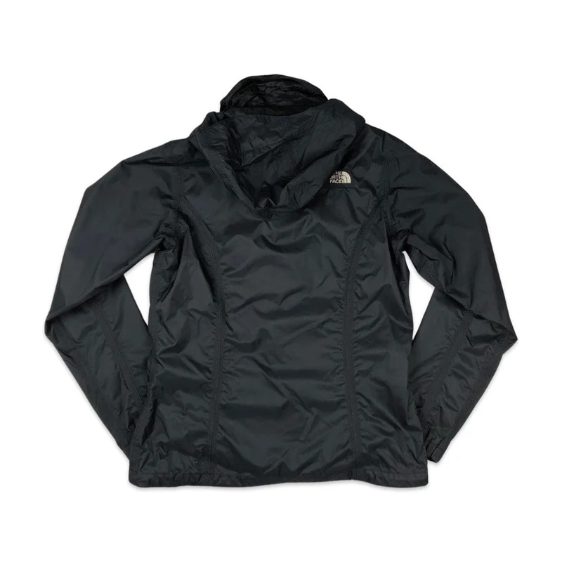 Y2K The North Face Black Raincoat Outdoor Jacket Womens Medium