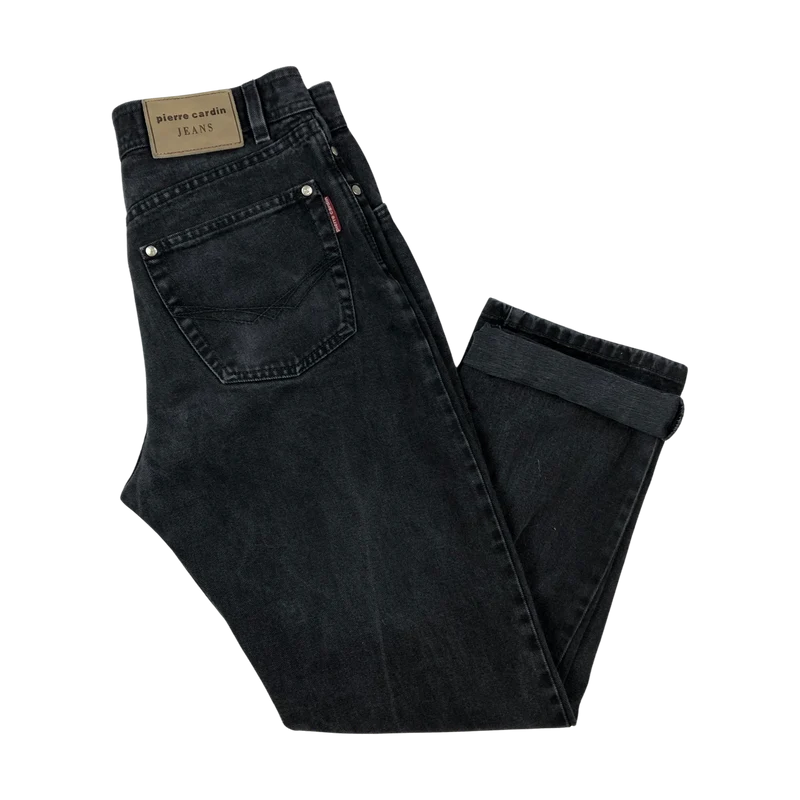 Vintage Pierre Cardin Black Jeans 32W 30L