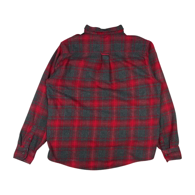 Vintage Orvis Red Plaid Flannel Shirt XL
