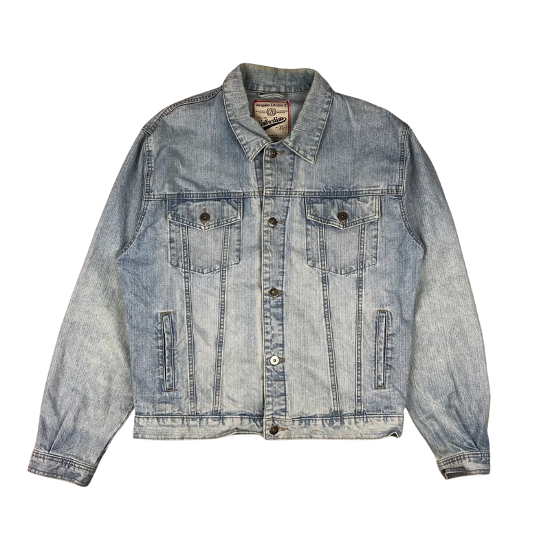 Vintage Angelo Litrico Light Wash Blue Denim Jacket L
