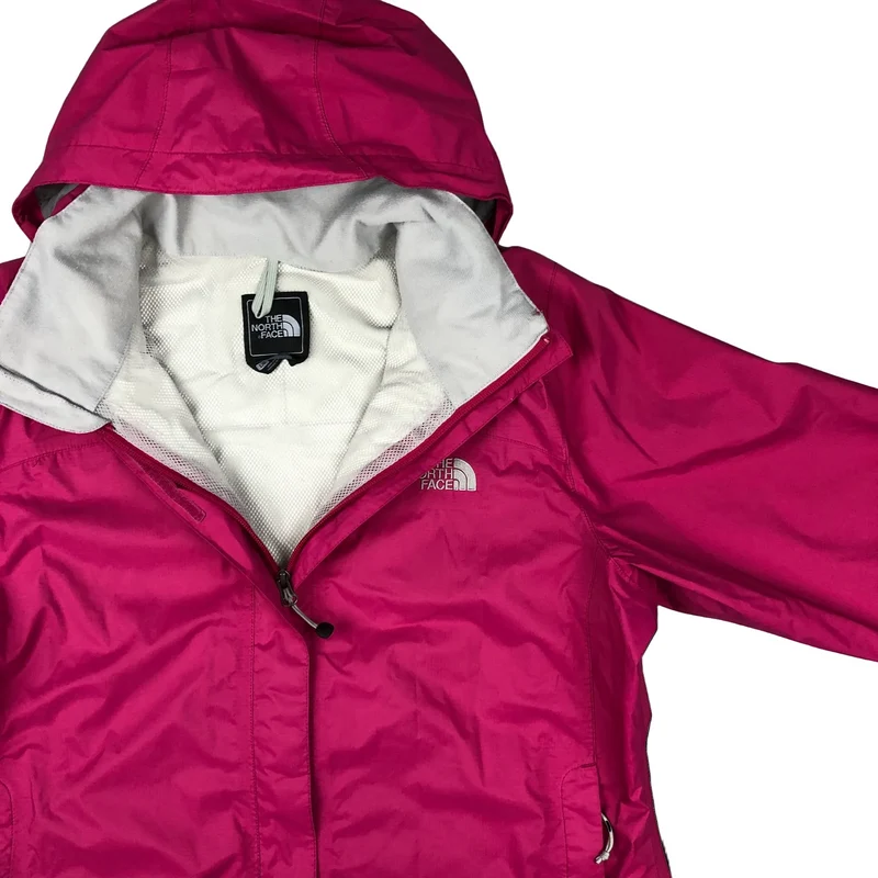 Vintage Y2K Ladies The North Face Pink HyVent Windbreaker Waterproof Jacket Large
