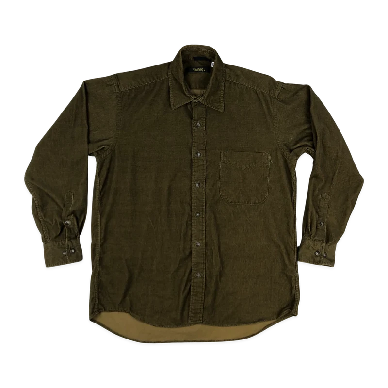 Vintage Brown Corduroy Shirt L