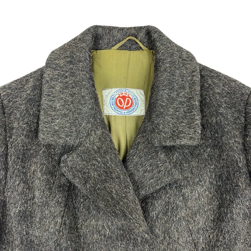 90s Womens Vintage Brown Mohair Wool Duster Coat 14