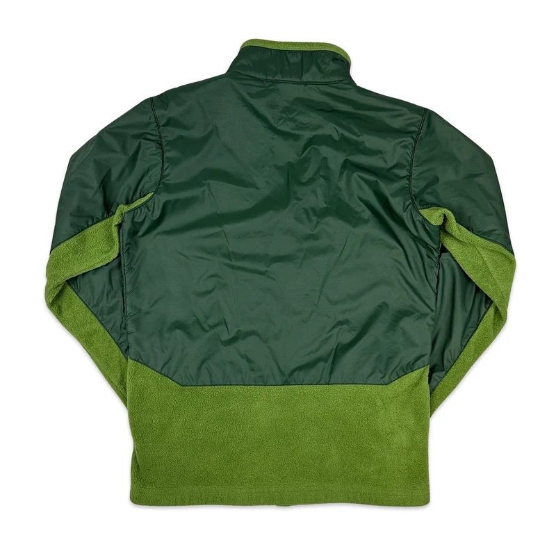Y2K 2000s Columbia Green Zip-Up Fleece Jacket 12 Medium
