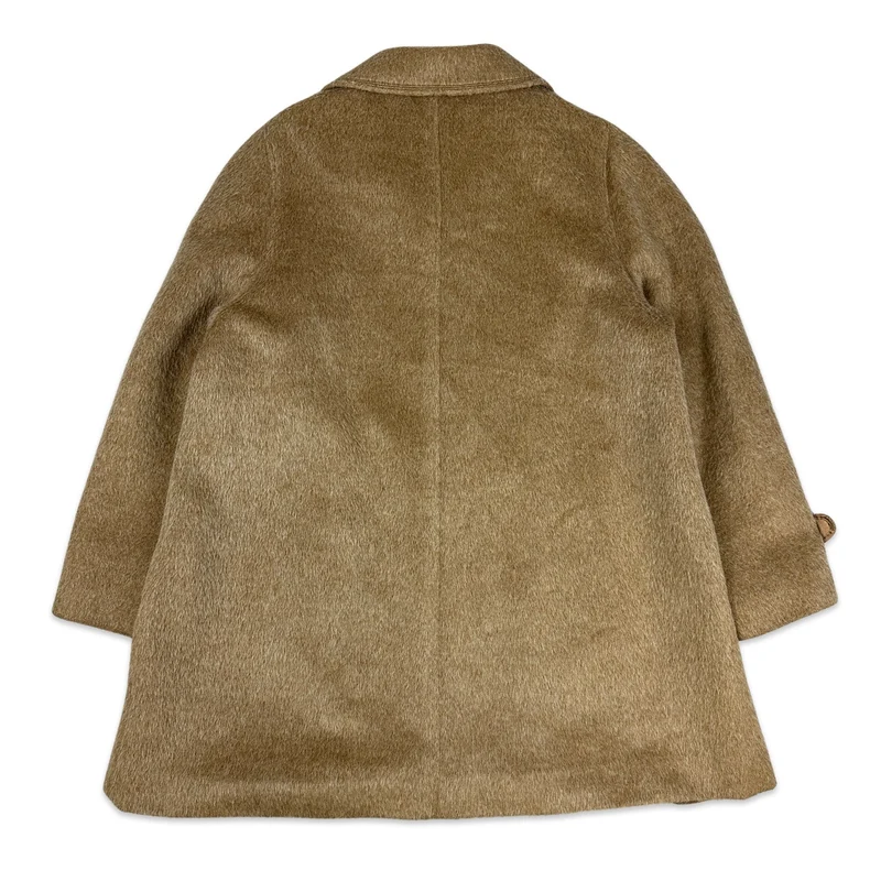 70s Vtg Sixth Sense Beige Alpaca Womens Wool Coat Jacket XL 18