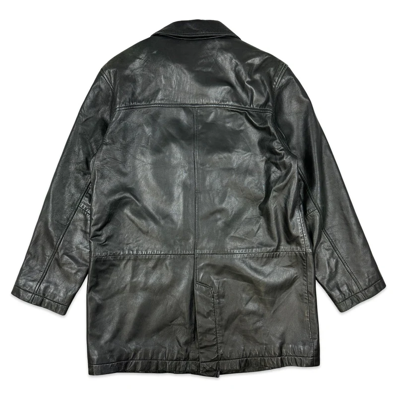 Vintage Michele Boyard Soft Black Leather Jacket 14