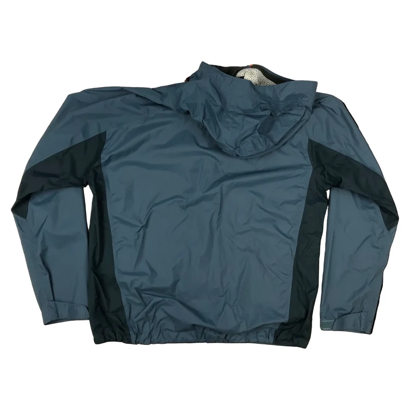 Columbia Hooded Windbreaker Jacket Teal Raincoat XXL
