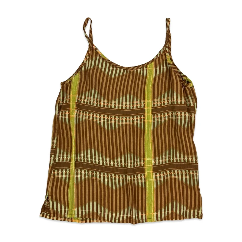 Vintage Brown & Green Cami Top 6 8