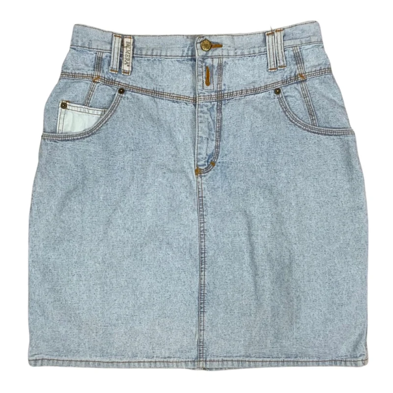 Vintage 90s Blue Denim Mini Skirt 14