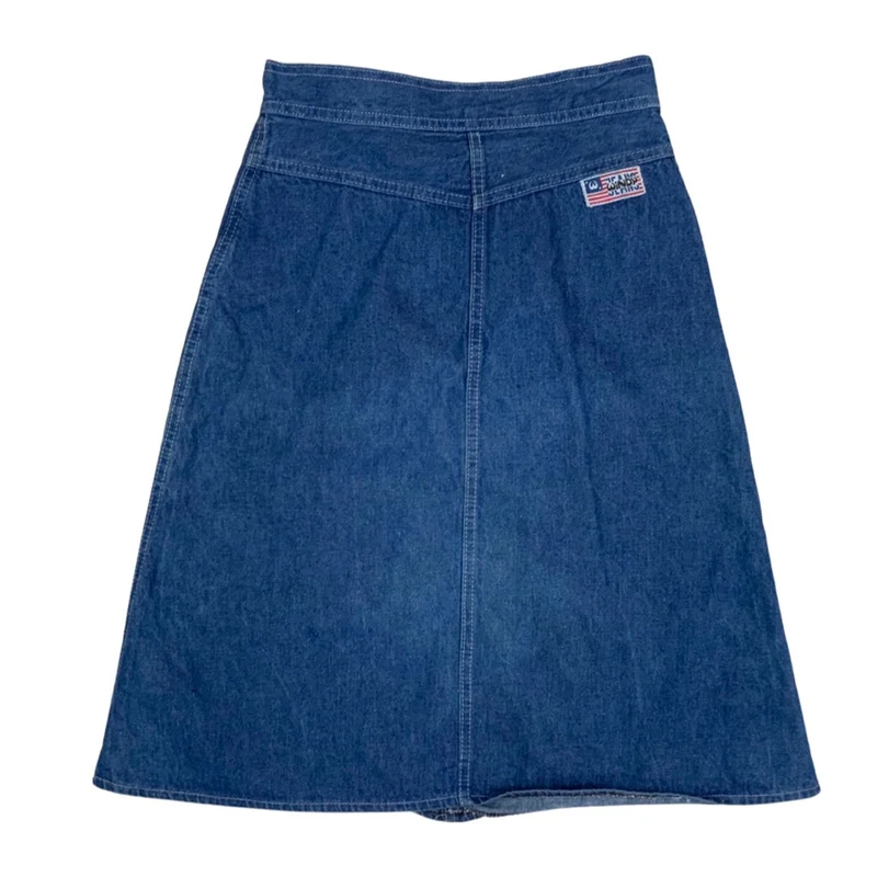 Vintage 90s Blue Denim Skirt 8