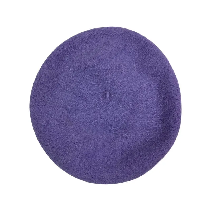Vintage Purple Knitted Beret