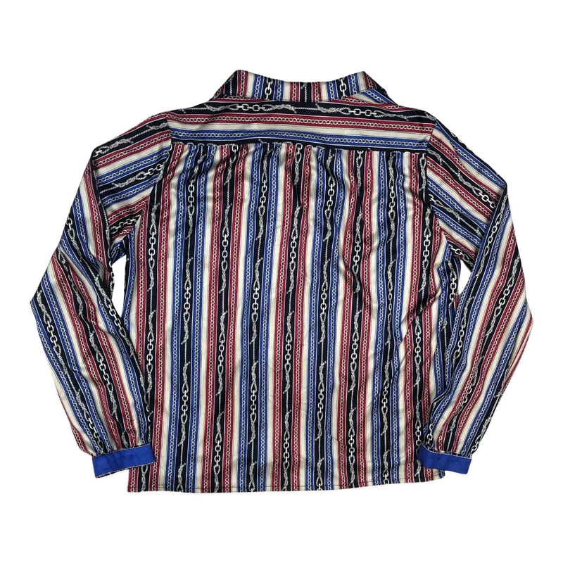 Vintage 80s 90s Striped Blouse 16