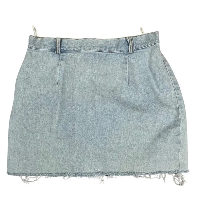 Vintage 90s Arizona Jeans Blue Denim Mini Skirt 10