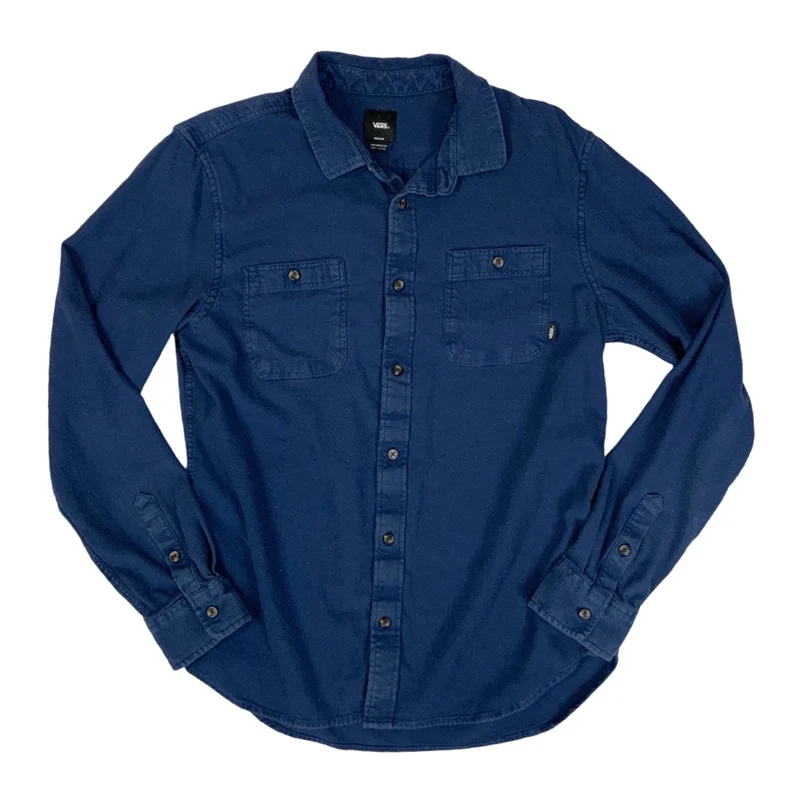 Vintage Vans Flannel Shirt Blue M