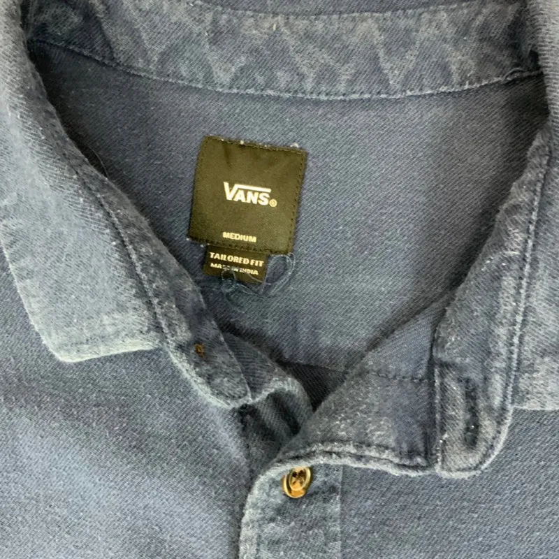 Vintage Vans Flannel Shirt Blue M