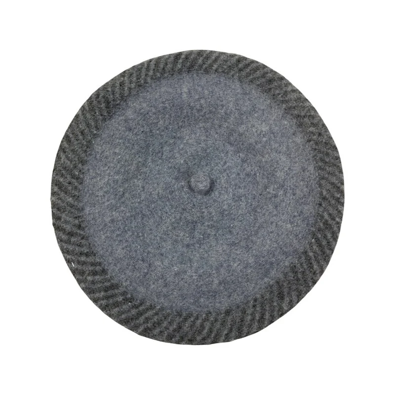 Vintage Grey Two-Tone Beret