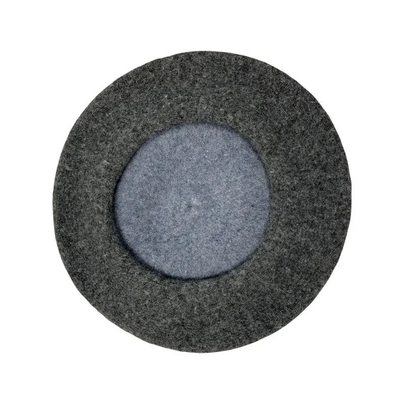 Vintage Grey Two-Tone Beret