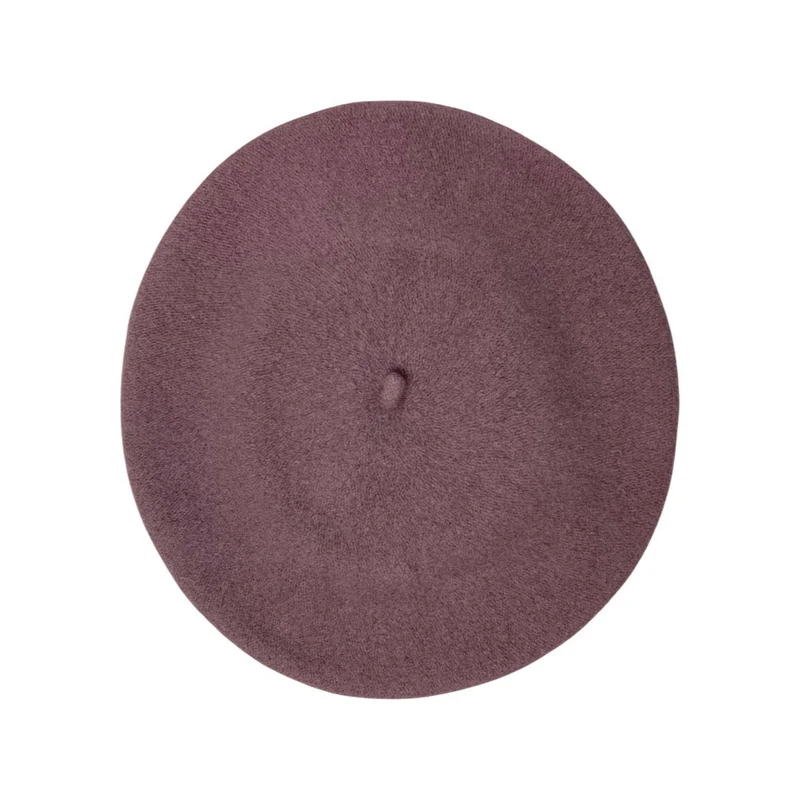 Vintage 80s Mauve Pink Beret