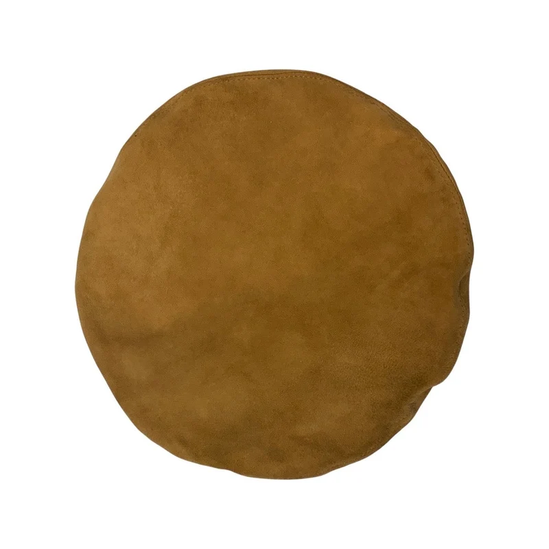 Vintage Tan Faux Suede Beret