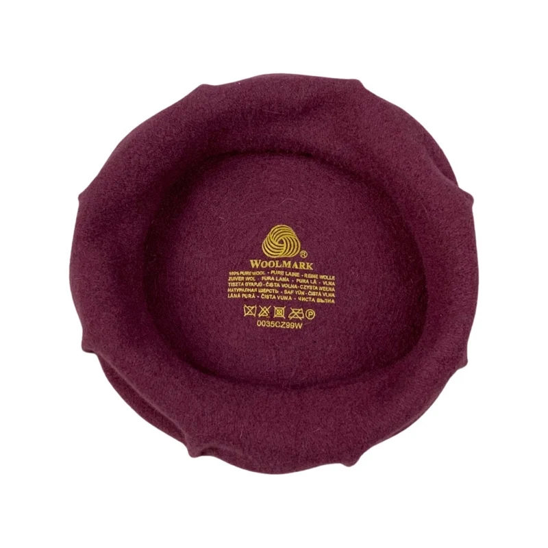 Vintage Burgundy Beret