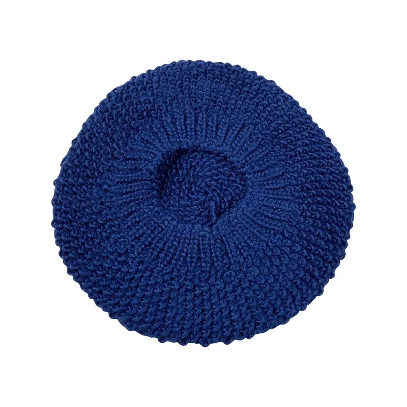 Vintage Royal Blue Knitted Beret
