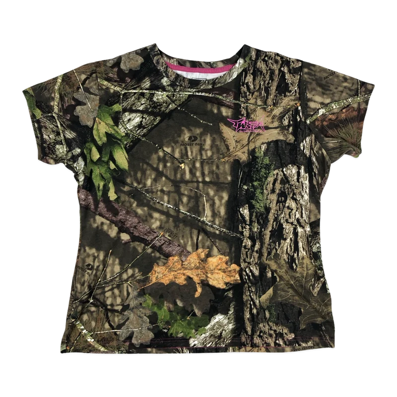 Vintage Hunting Camo Graphic Print Tee L