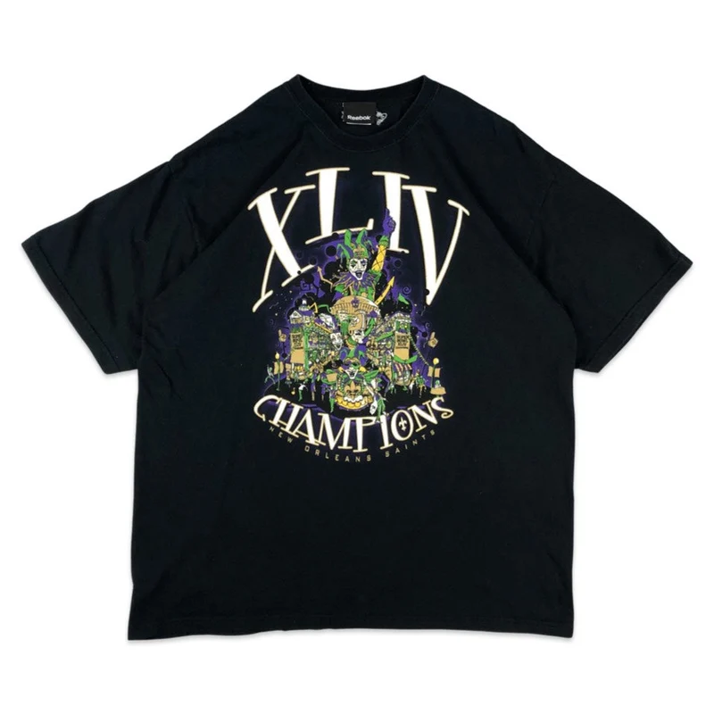 Reebok New Orleans Saints Navy Tee M L