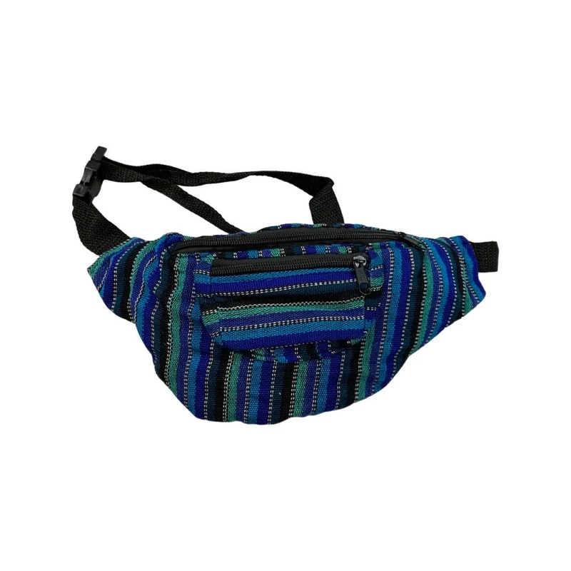 Vintage Multicolour Woven Bum Bag