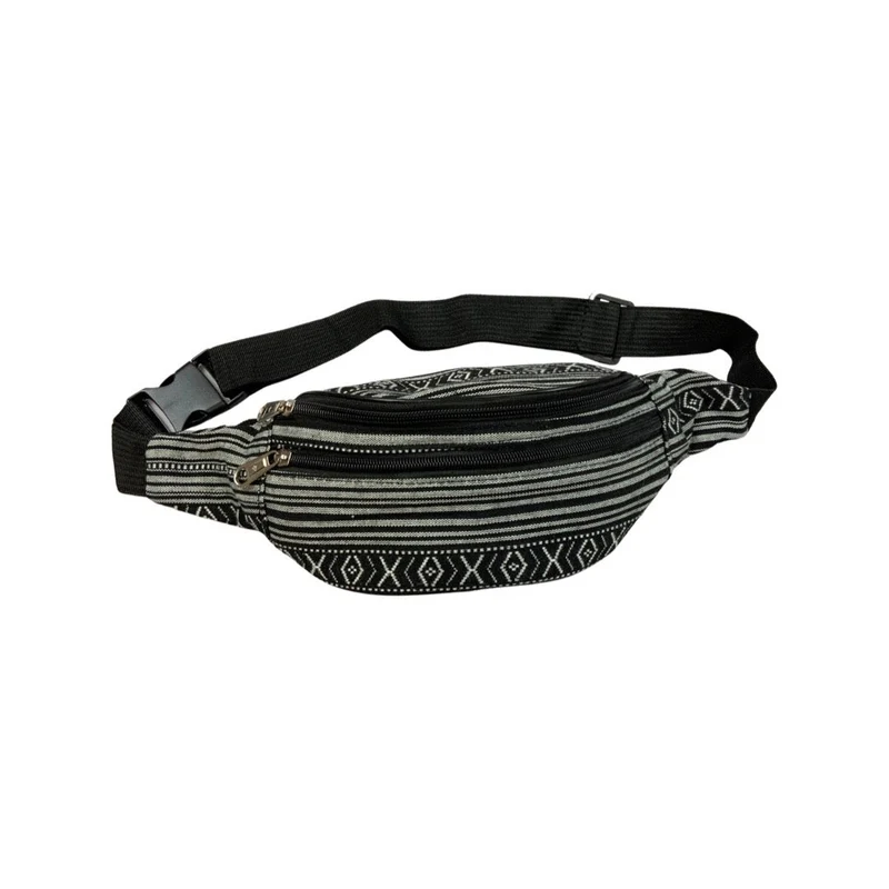 Vintage Multicolour Woven Bum Bag
