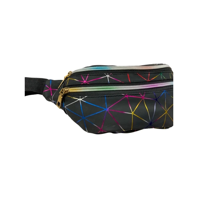 Vintage Multicolour Vinyl Bum Bag