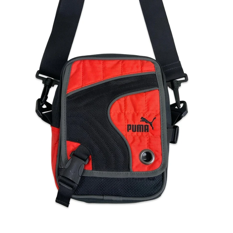 Y2K Puma Black & Orange Crossbody Bag