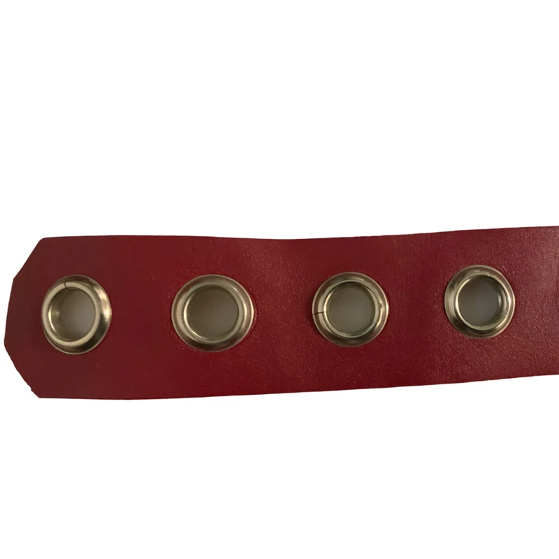 Vintage Cherry Red Retro Studded Belt