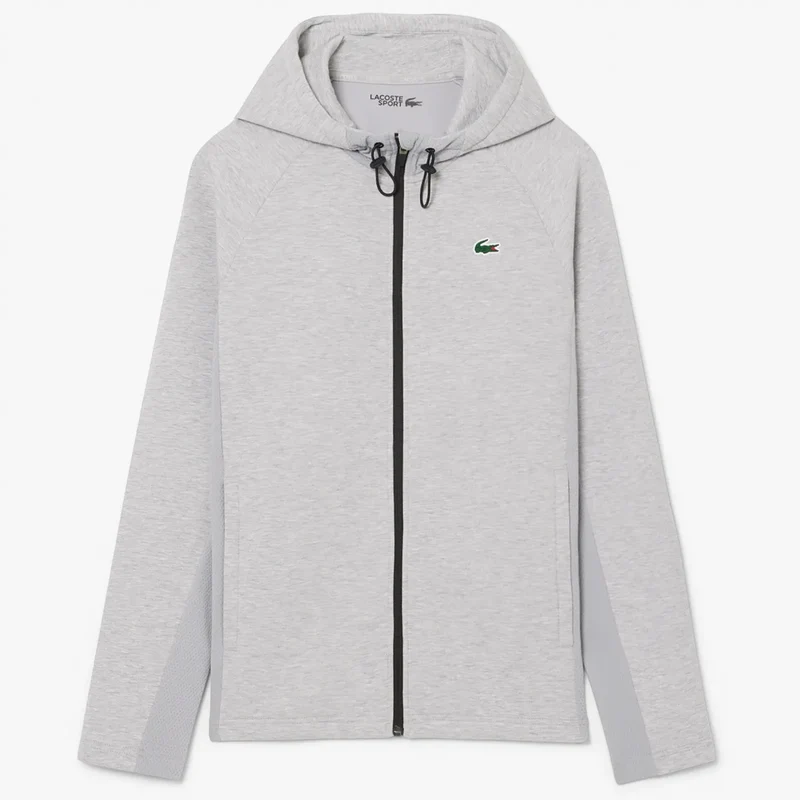 SWEAT LACOSTE CORE PERRFORMANCE A CAPUCHE FZ MESH