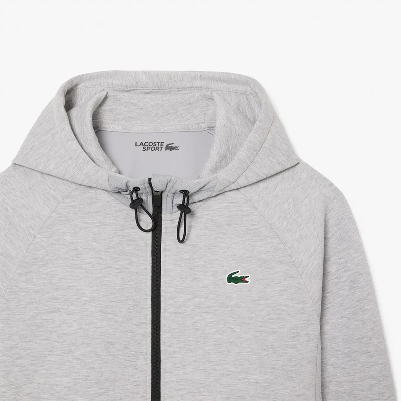 SWEAT LACOSTE CORE PERRFORMANCE A CAPUCHE FZ MESH