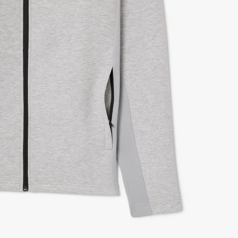 SWEAT LACOSTE CORE PERRFORMANCE A CAPUCHE FZ MESH