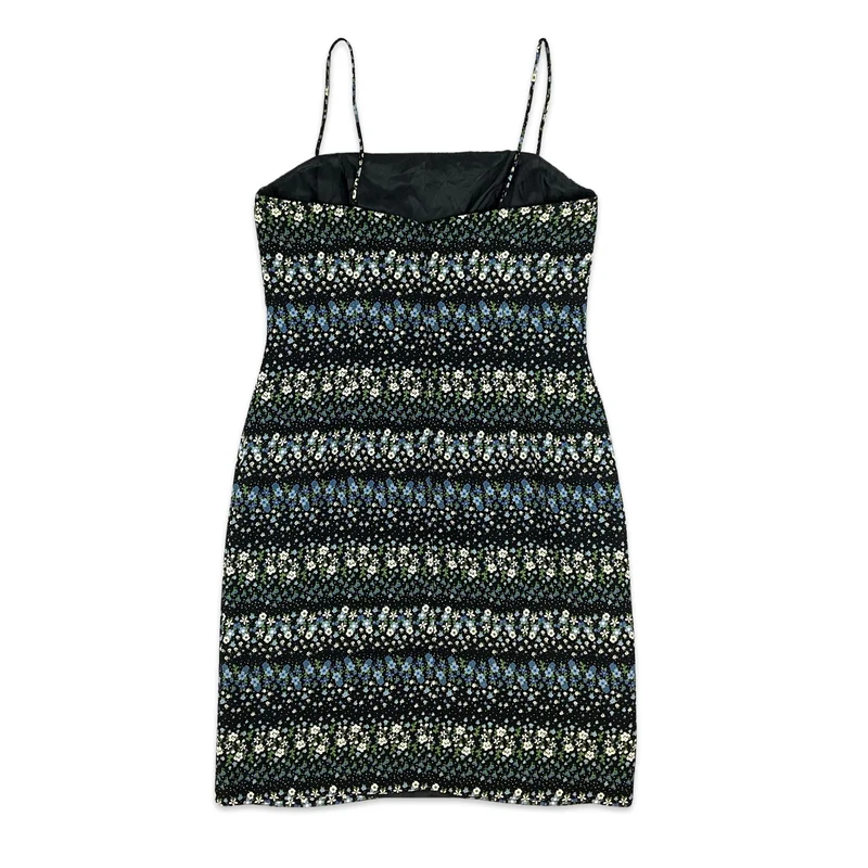 90s Floral Fitted Dress