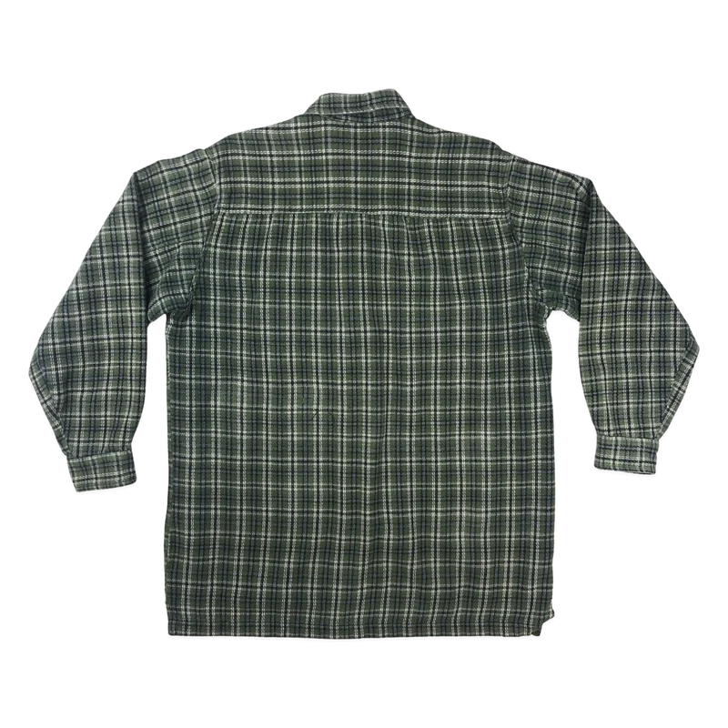 Vintage Levi's Green Plaid Textured Flannel Shirt XL